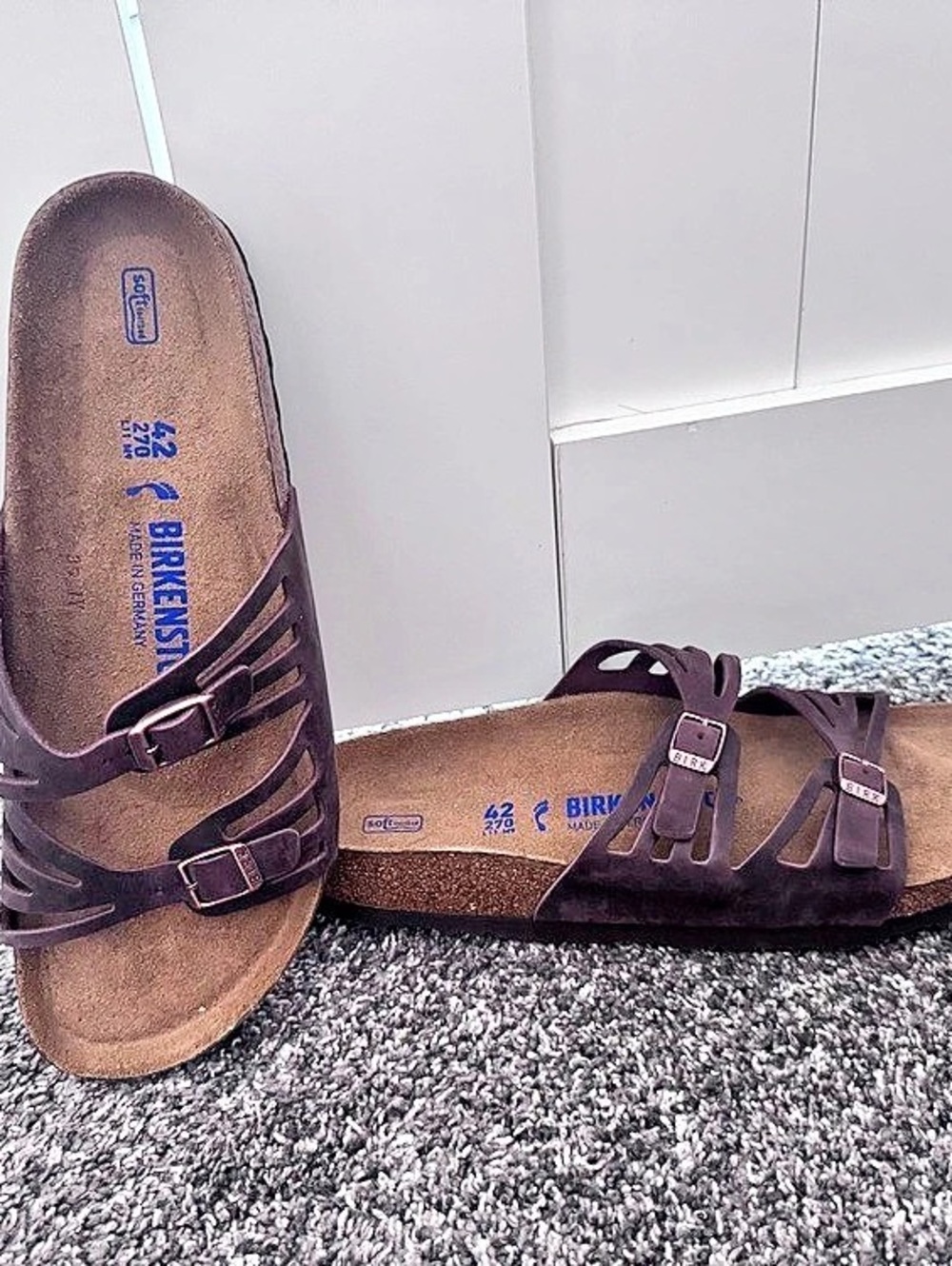Birkenstock Milano Brown Two-Strap Sandals EU 42